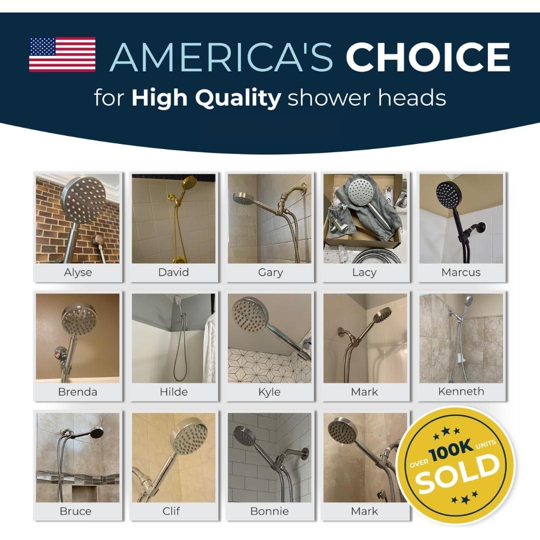 Cabezal de Ducha de Mano HammerHead Showers 2.5 GPM Cromo