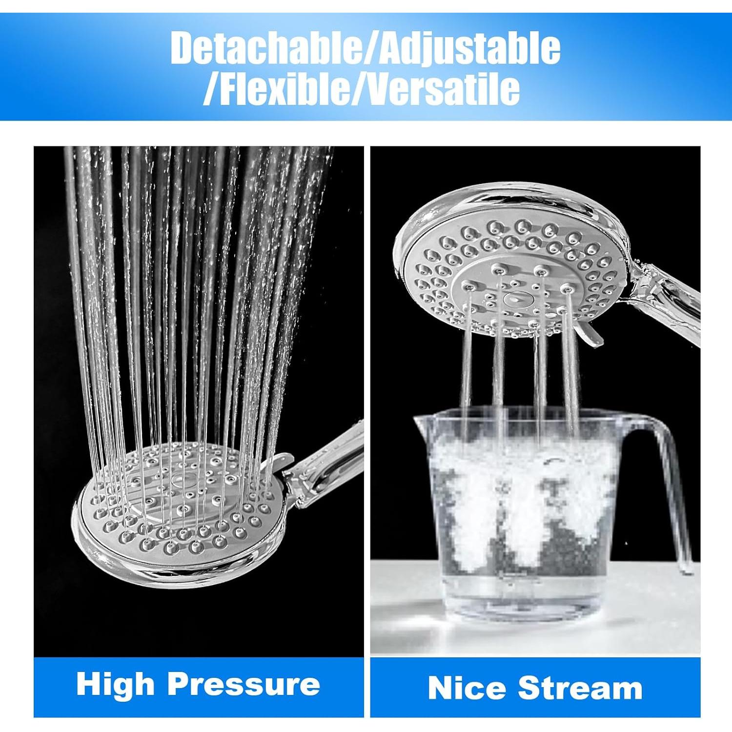 Cabezal de Ducha de Mano LifHap con Manguera 1.4m - 5 Modos Alta Presión