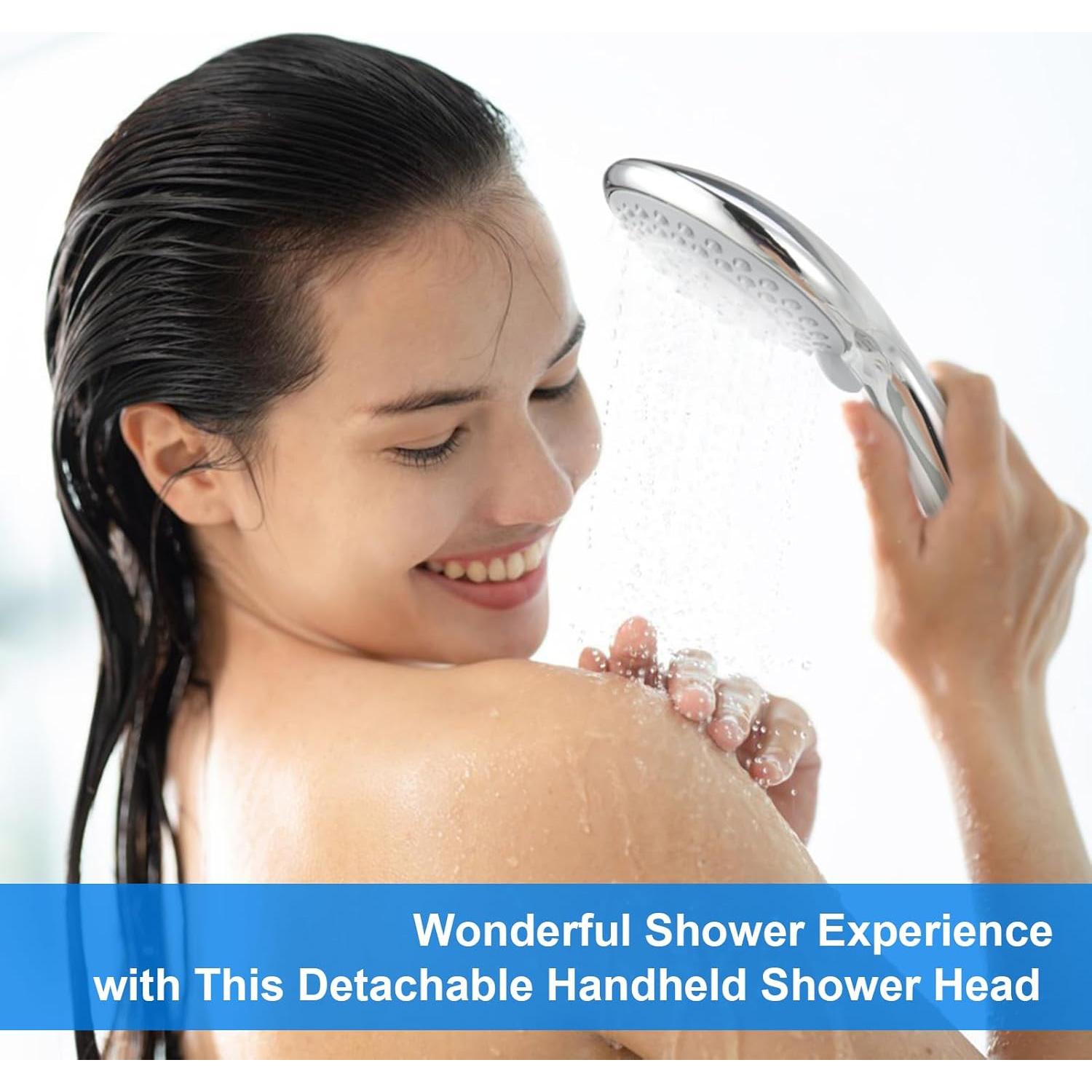 Cabezal de Ducha de Mano LifHap con Manguera 1.4m - 5 Modos Alta Presión