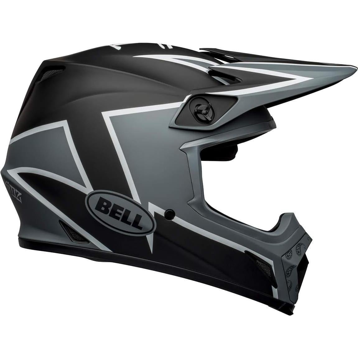 Casco de Motocross BELL MX-9 MIPS Grande Negro Mate