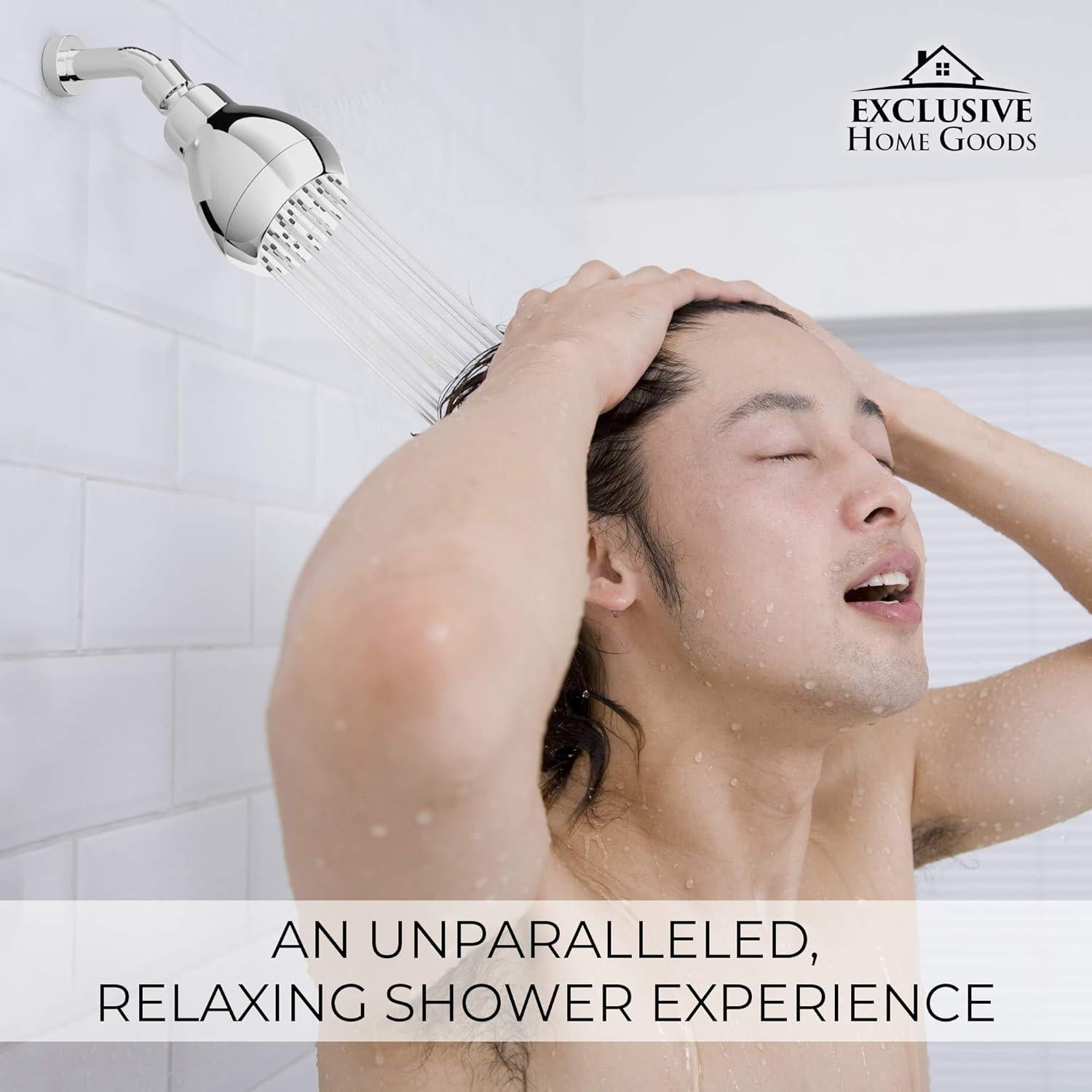 Cabezal de Ducha Alta Presión Heatsistence Cromo 9.5 LPM