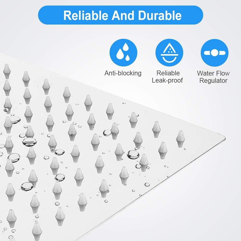 Combo Cabezal de Ducha de Lluvia y Mano KAQINU 8" Cromo