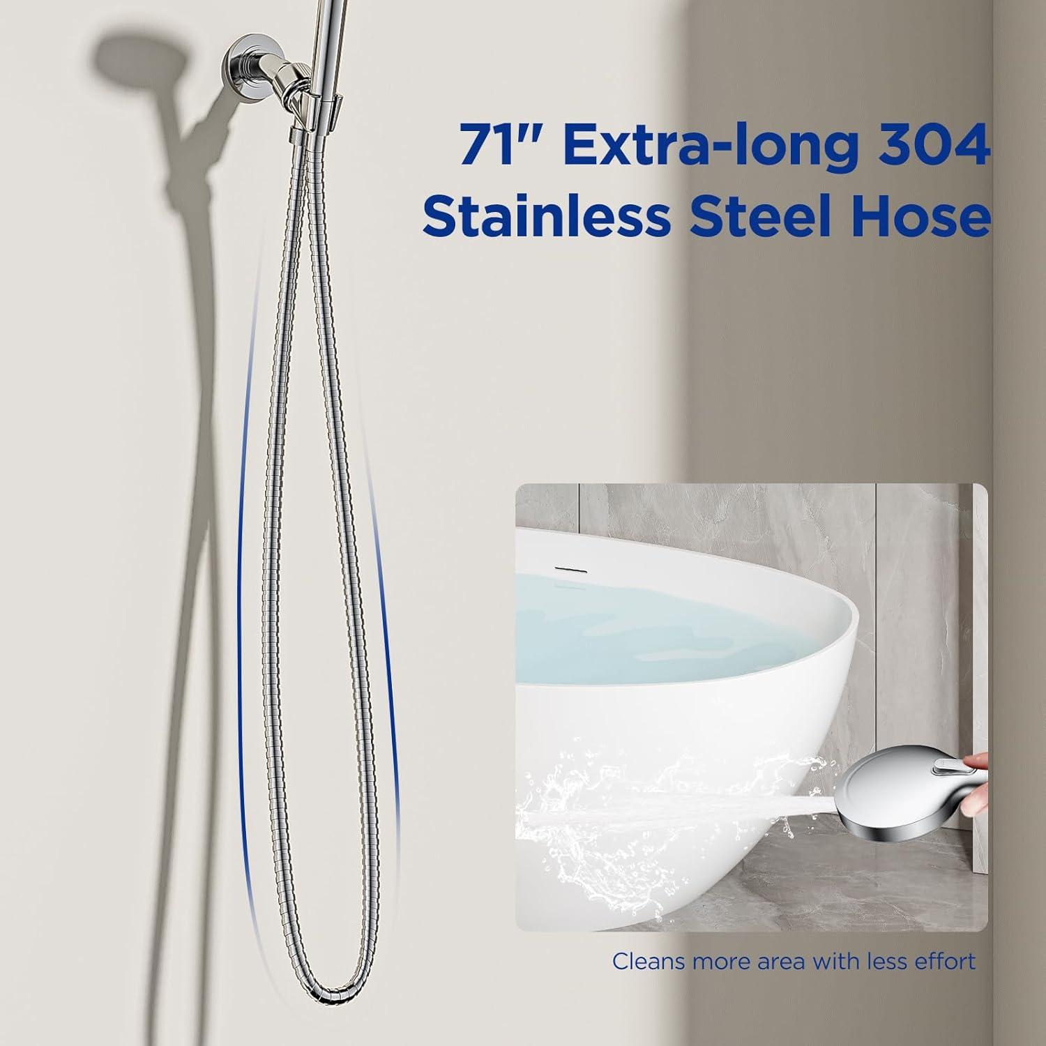 Cabezal de Ducha de Mano JOMOO con Filtro y Manguera 180 cm