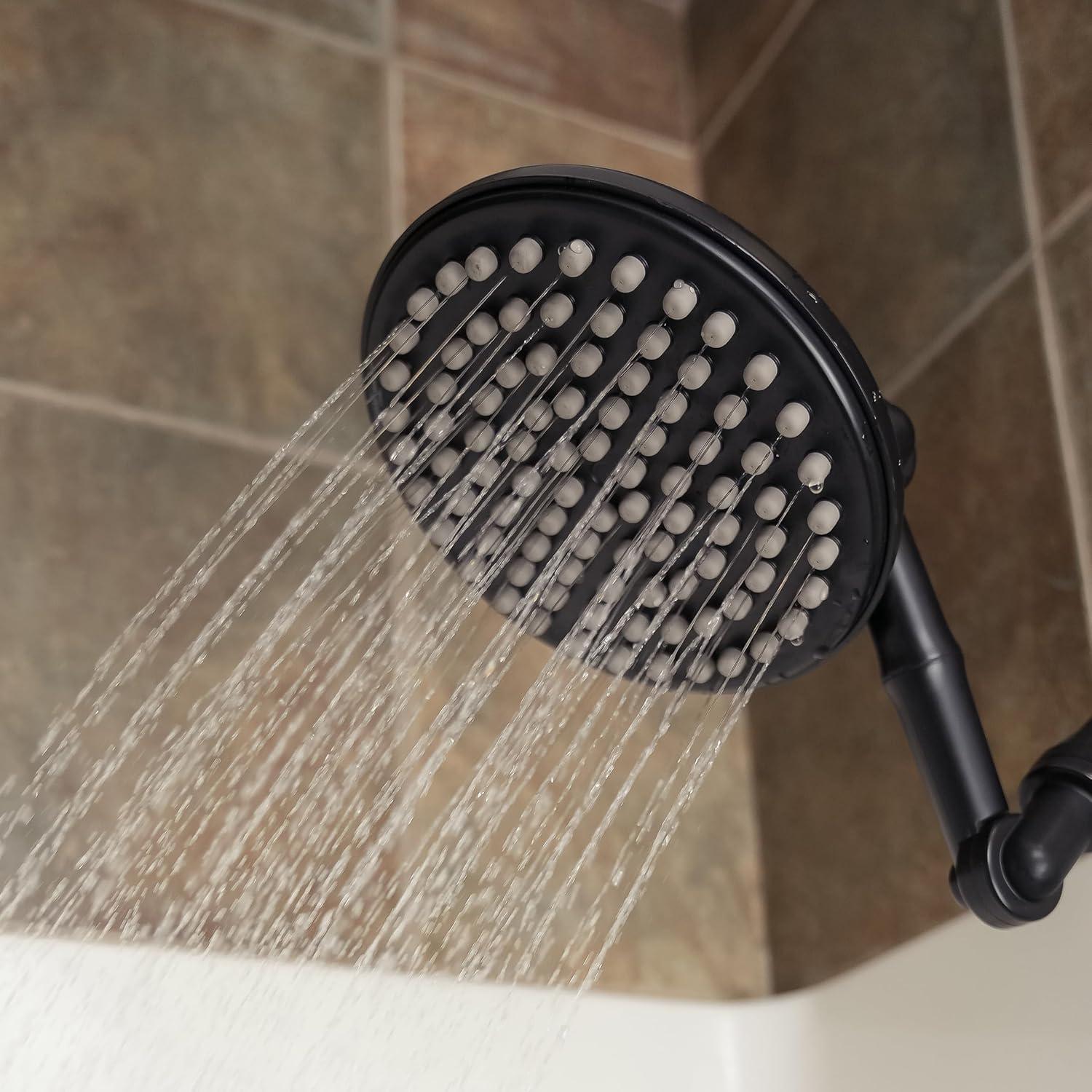 Cabezal de Ducha de Lluvia ShowerME 25.4 cm Negro Mate