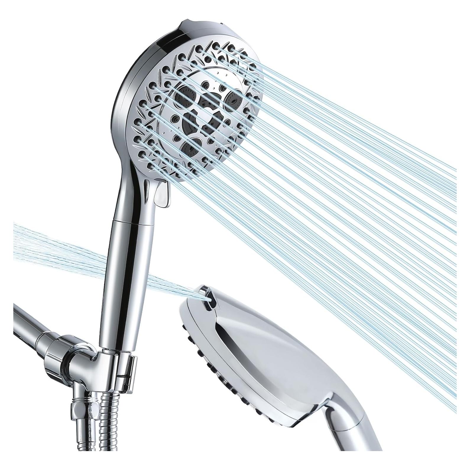 Cabezal de Ducha Aiscsc 10 Modos Alta Presión 5" Cromo
