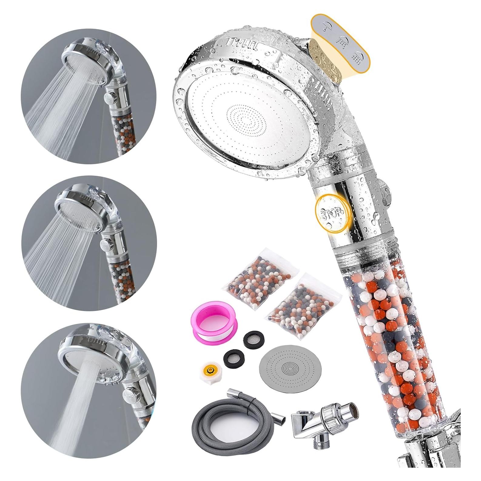 Cabezal de Ducha Filtrado Kindred Home con 4 Modos y Ahorro de Agua