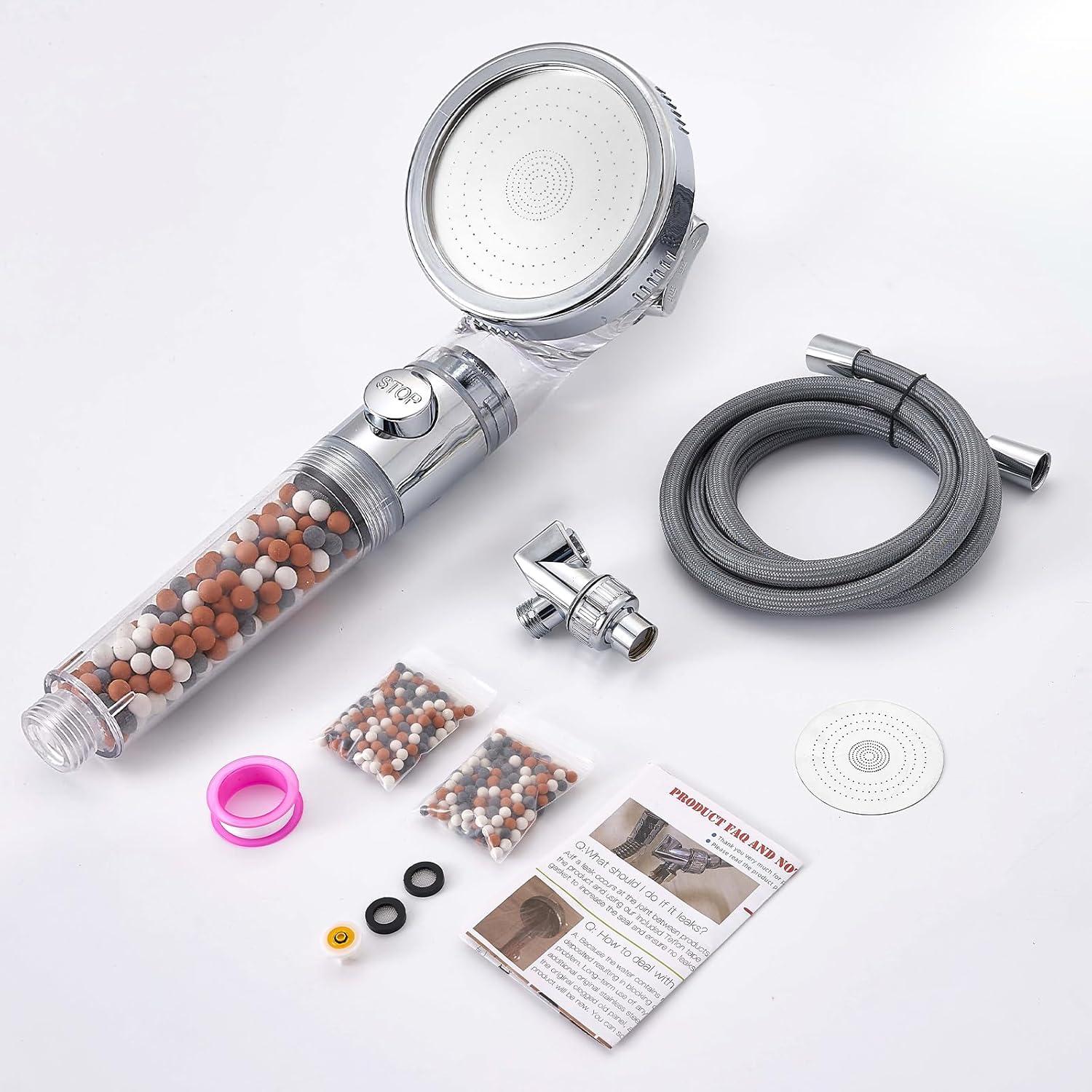 Cabezal de Ducha Filtrado Kindred Home con 4 Modos y Ahorro de Agua