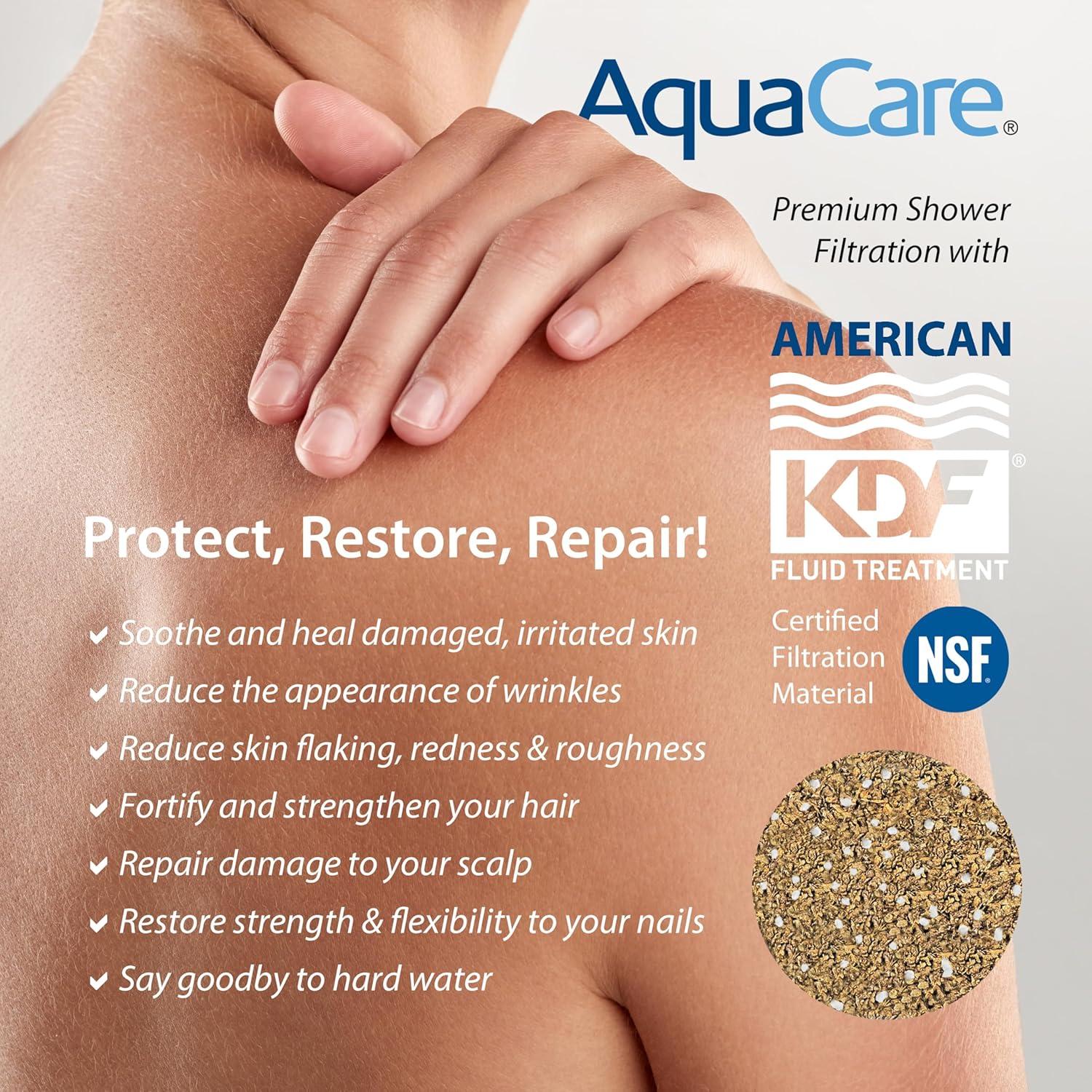 Cabezal de Ducha AquaCare 4X Alta Presión 10 Modos Negro Mate