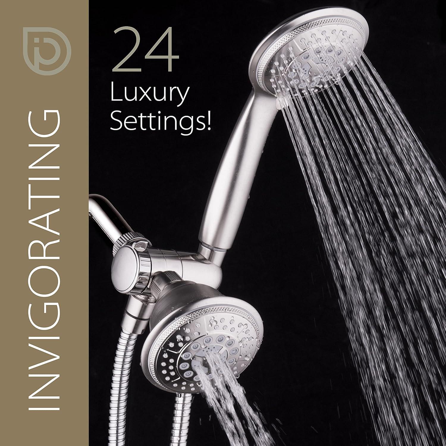 Combo Ducha de Mano y Lluvia Hydroluxe 1733 Alta Presión 24 Funciones