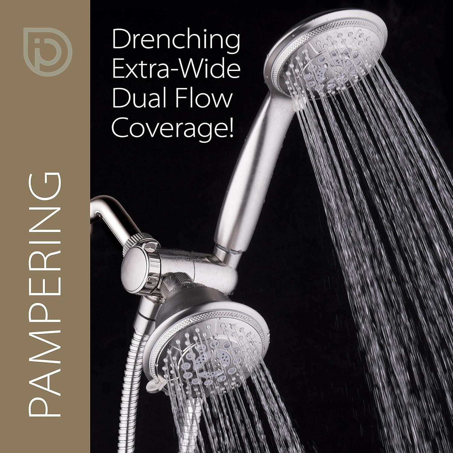 Combo Ducha de Mano y Lluvia Hydroluxe 1733 Alta Presión 24 Funciones