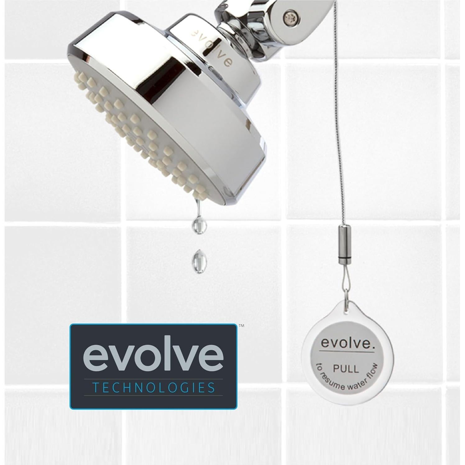 Cabezal de Ducha ShowerStart EV3021-CP150-SB Ahorro Agua 1.5 GPM