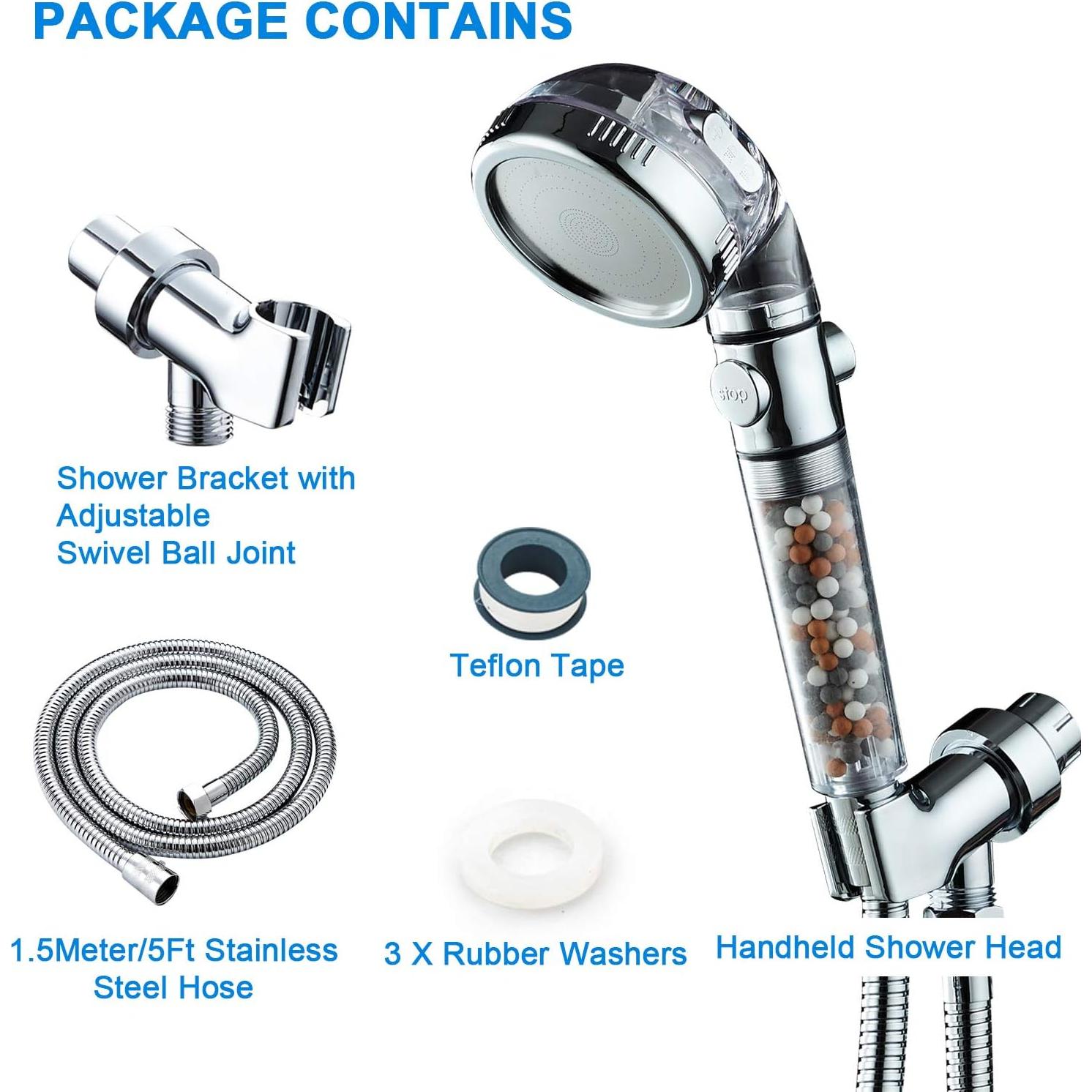 Cabezal de Ducha Filtrado KAIREY KR912 - Alta Presión 3 Modos