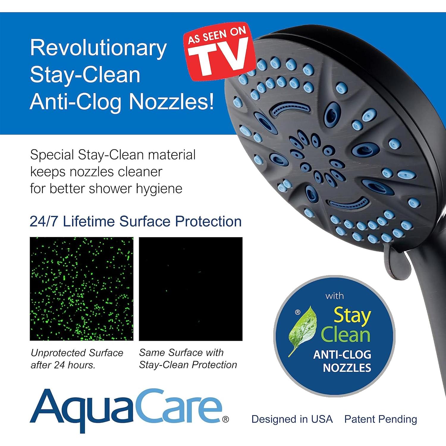 Ducha de Mano Magneton AquaCare 8 Modos Alta Presión 12.7 cm