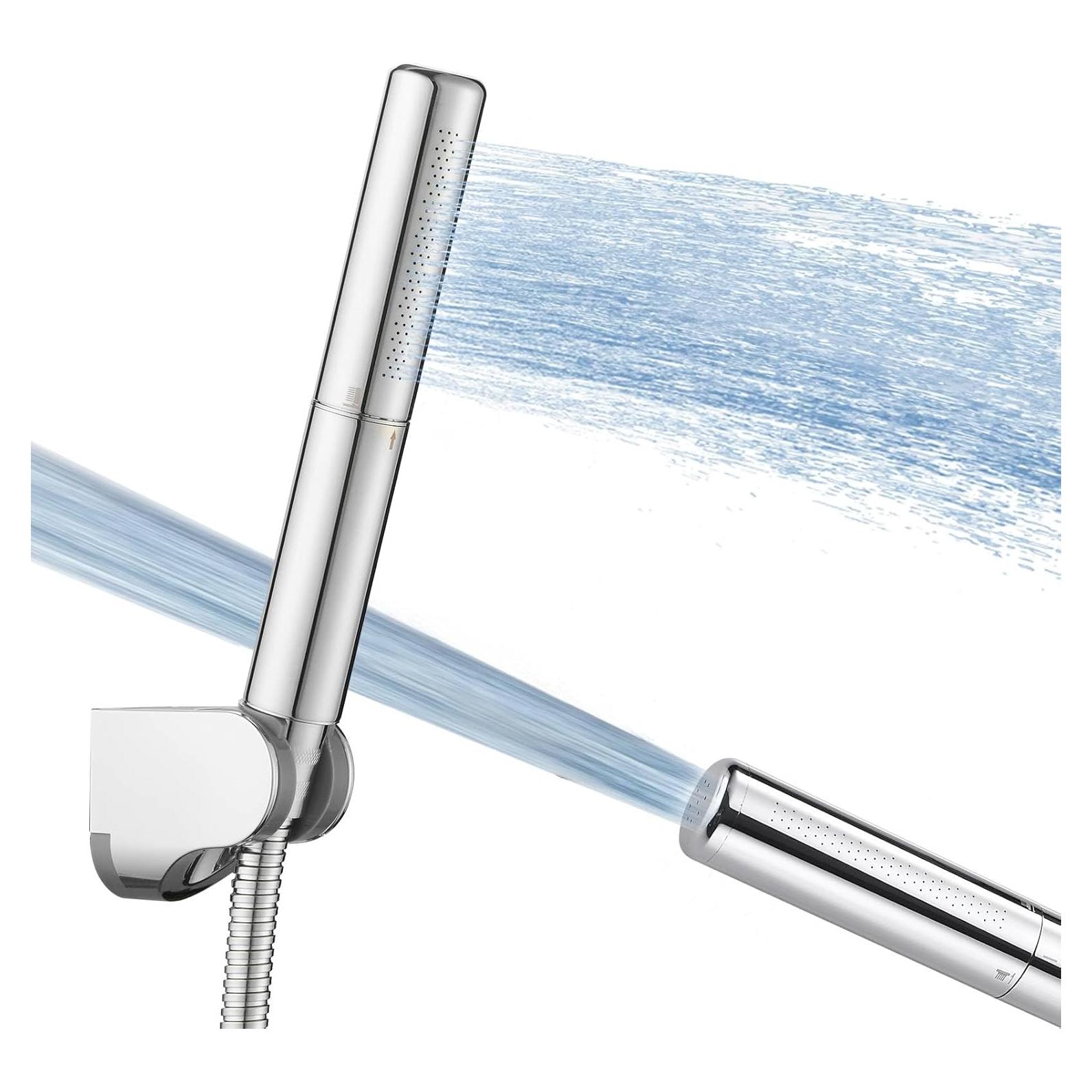 Cabezal de Ducha de Mano Hoimpro 2 en 1 Cromo 150 cm