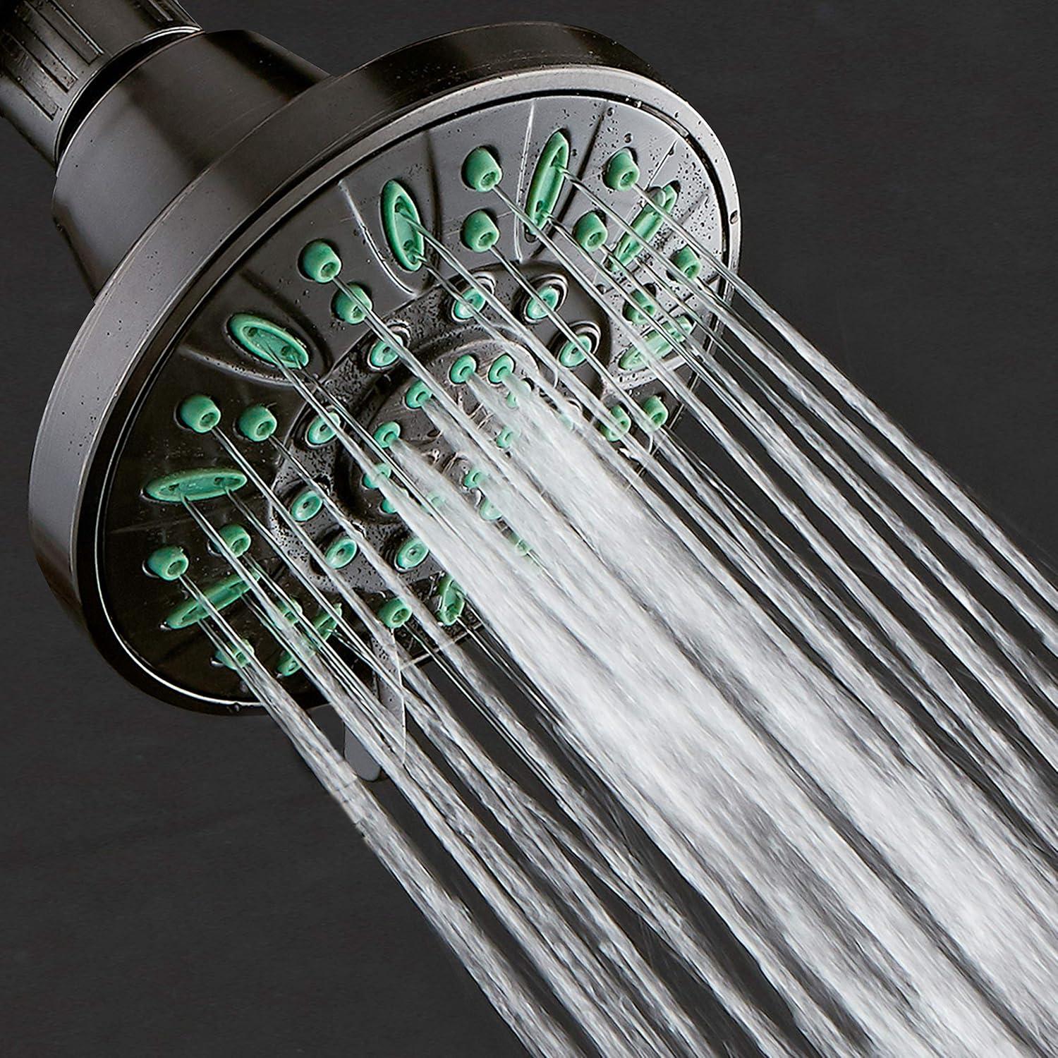 Cabezal de Ducha AquaDance 10.16 cm Alta Presión 6 Configuraciones