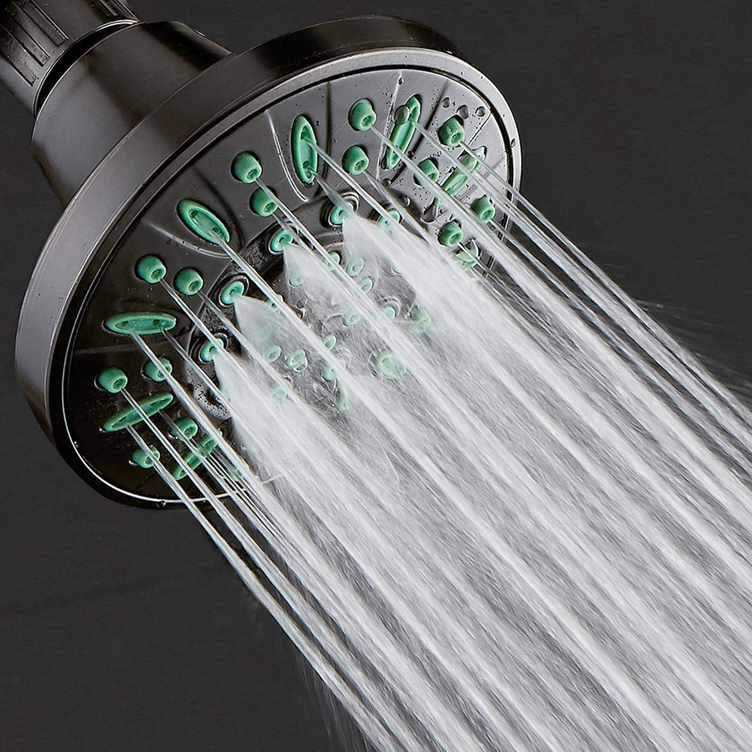 Cabezal de Ducha AquaDance 10.16 cm Alta Presión 6 Configuraciones