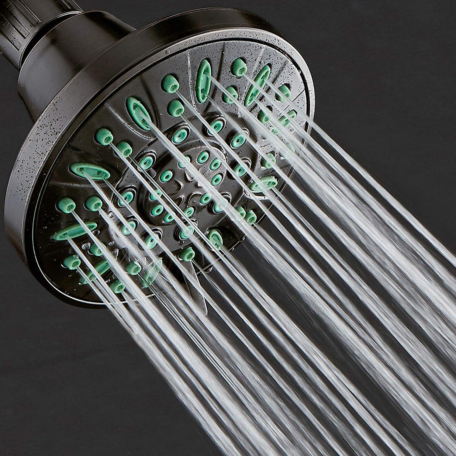 Cabezal de Ducha AquaDance 10.16 cm Alta Presión 6 Configuraciones