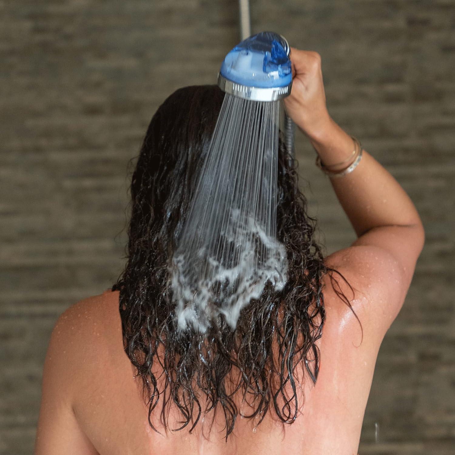 Filtro de Ducha Slick Alta Presión 3 Modos Acero Inoxidable