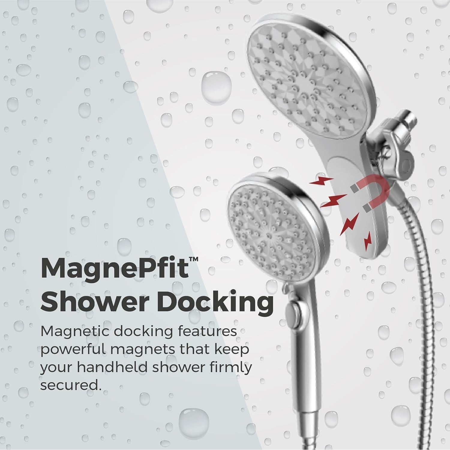 Cabezal de Ducha y Mano Pfister HydroFuse 6 Funciones 9.5 LPM