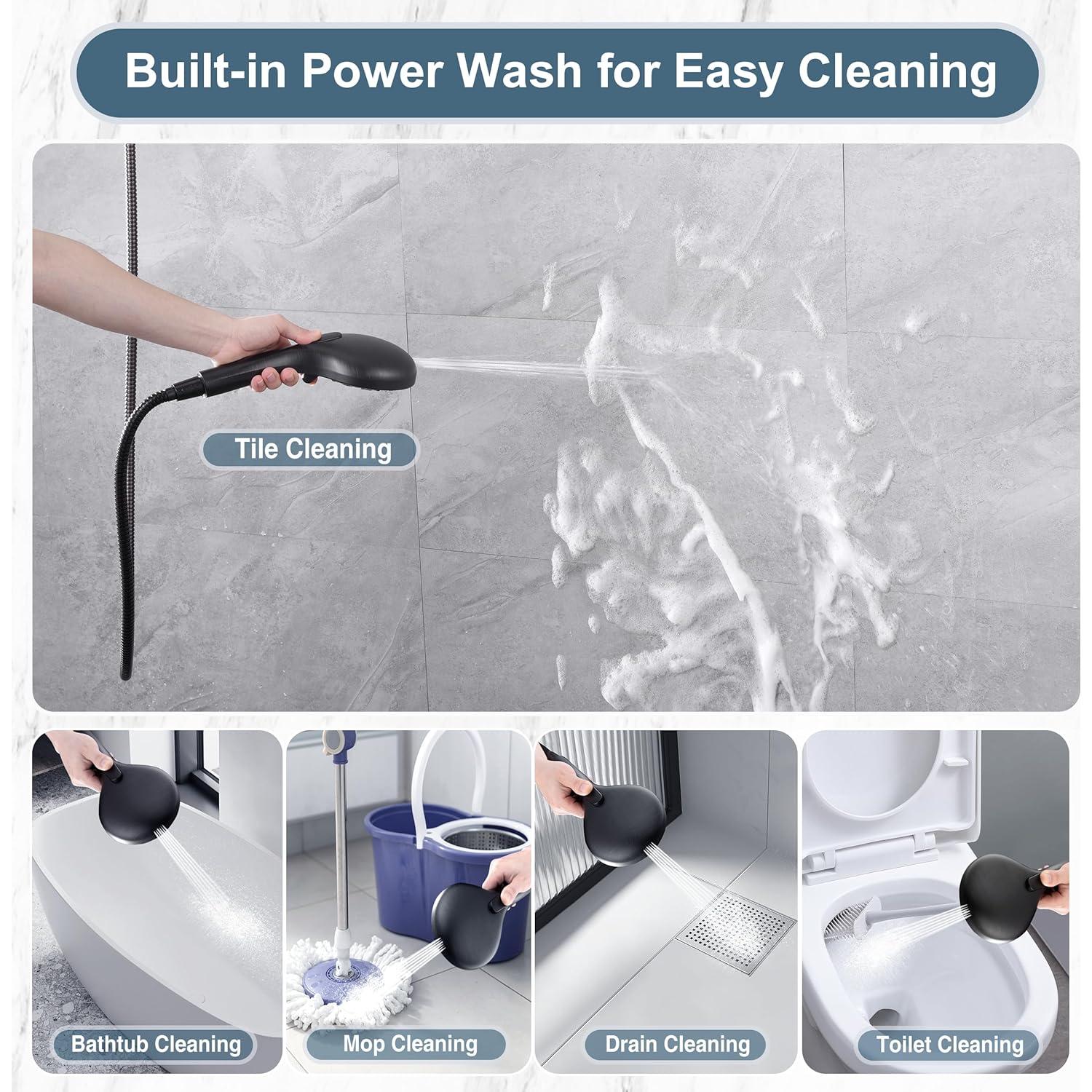 Cabezal de Ducha de Alta Presión Duchas Brillantes 9 Modos