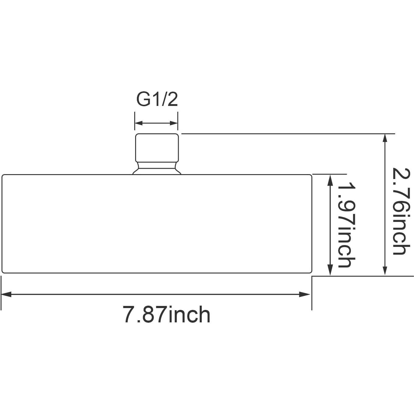 Cabezal de Ducha Alta Presión AULEEND 20 cm Cromo Ajustable