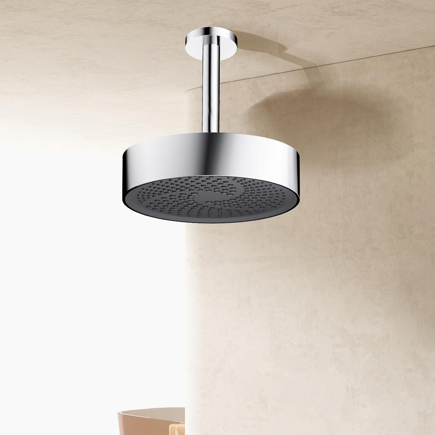 Cabezal de Ducha Alta Presión AULEEND 20 cm Cromo Ajustable