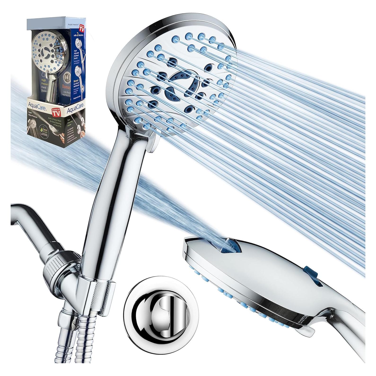 Ducha de Mano AquaCare Hotel Spa con 8 Configuraciones y Manguera 1.83m