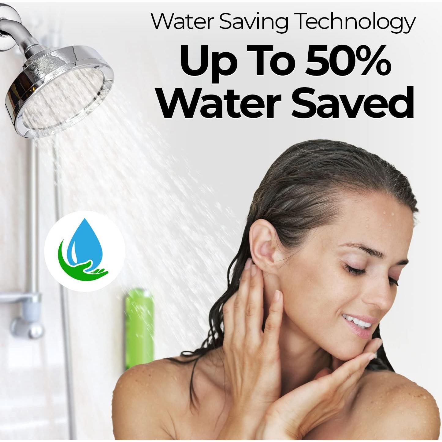 Cabezal de Ducha de Alta Presión Better USA Cromo 5.68 L/min