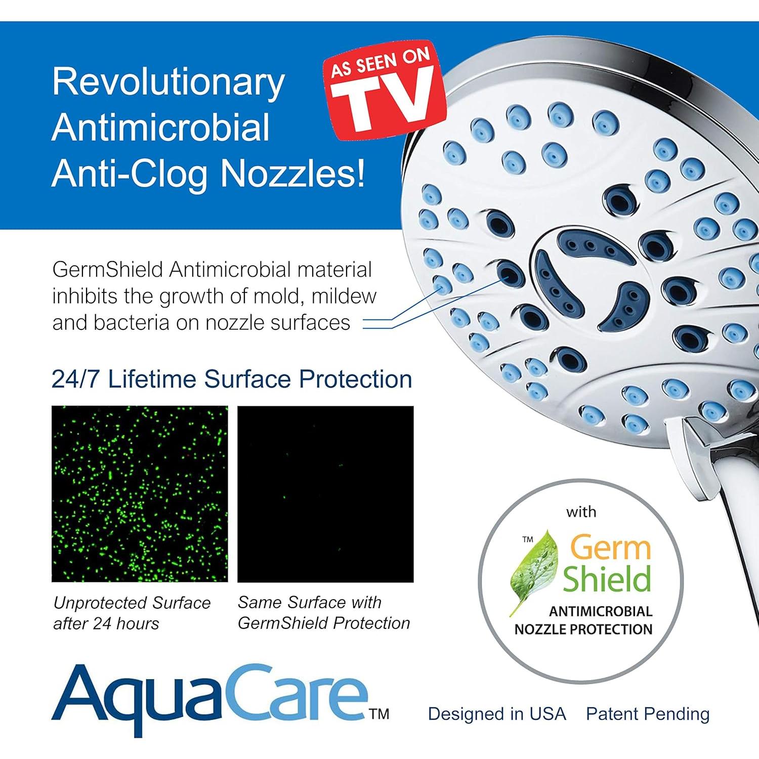 Cabezal de Ducha de Mano AquaCare Hotel Spa 80 Modos 7"