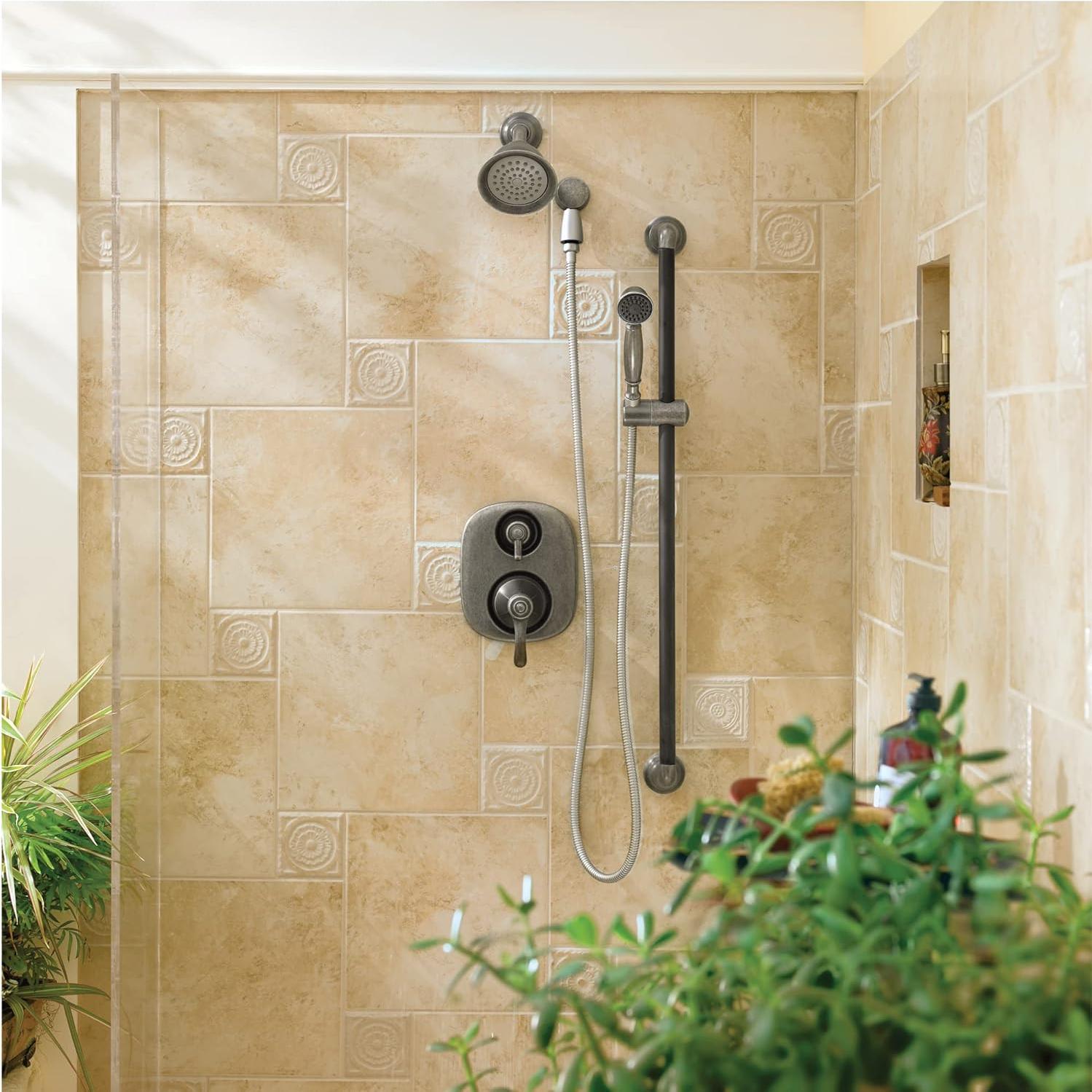 Cabezal de Ducha Moen Moenflo XL Cromo 4.62" Redondo 6302