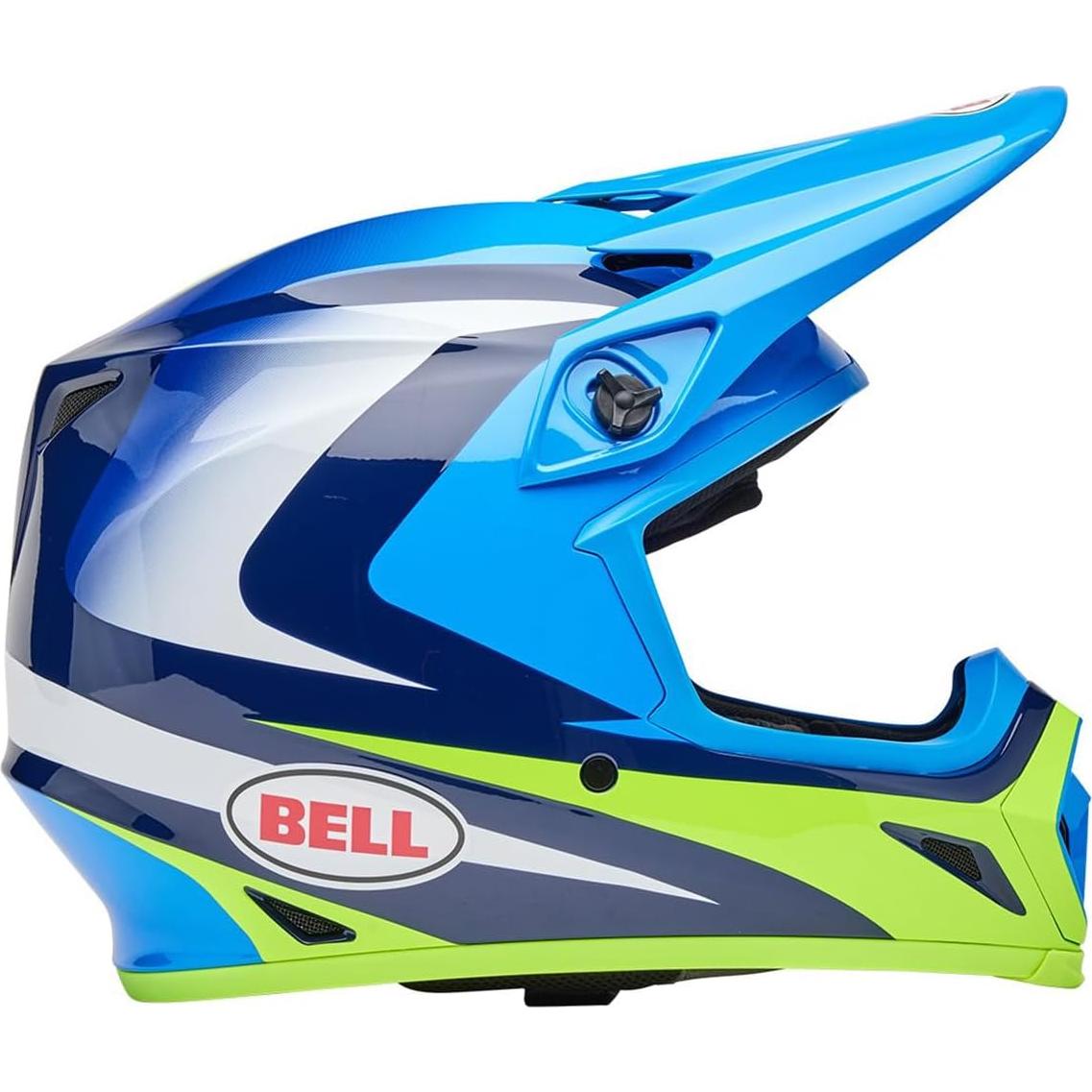Casco de Motocross BELL MX-9 MIPS XX-Large Azul Amarillo