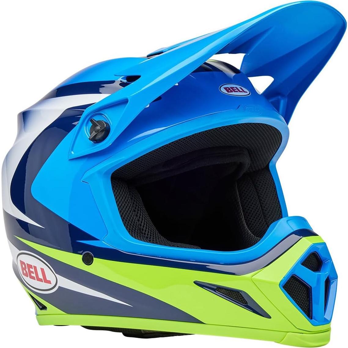 Casco de Motocross BELL MX-9 MIPS XX-Large Azul Amarillo
