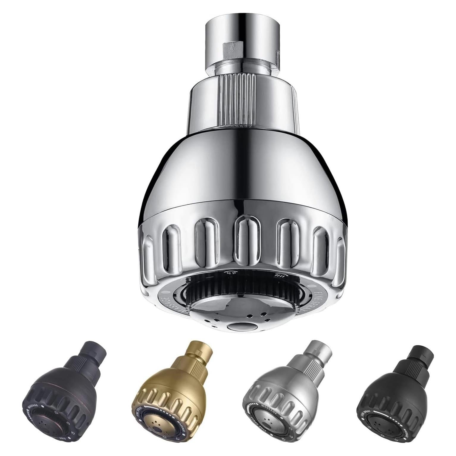 Cabezal de Ducha Alta Presión Techzm 3 Configuraciones Cromo