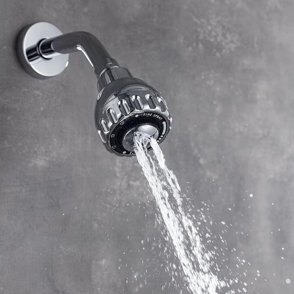 Cabezal de Ducha Alta Presión Techzm 3 Configuraciones Cromo