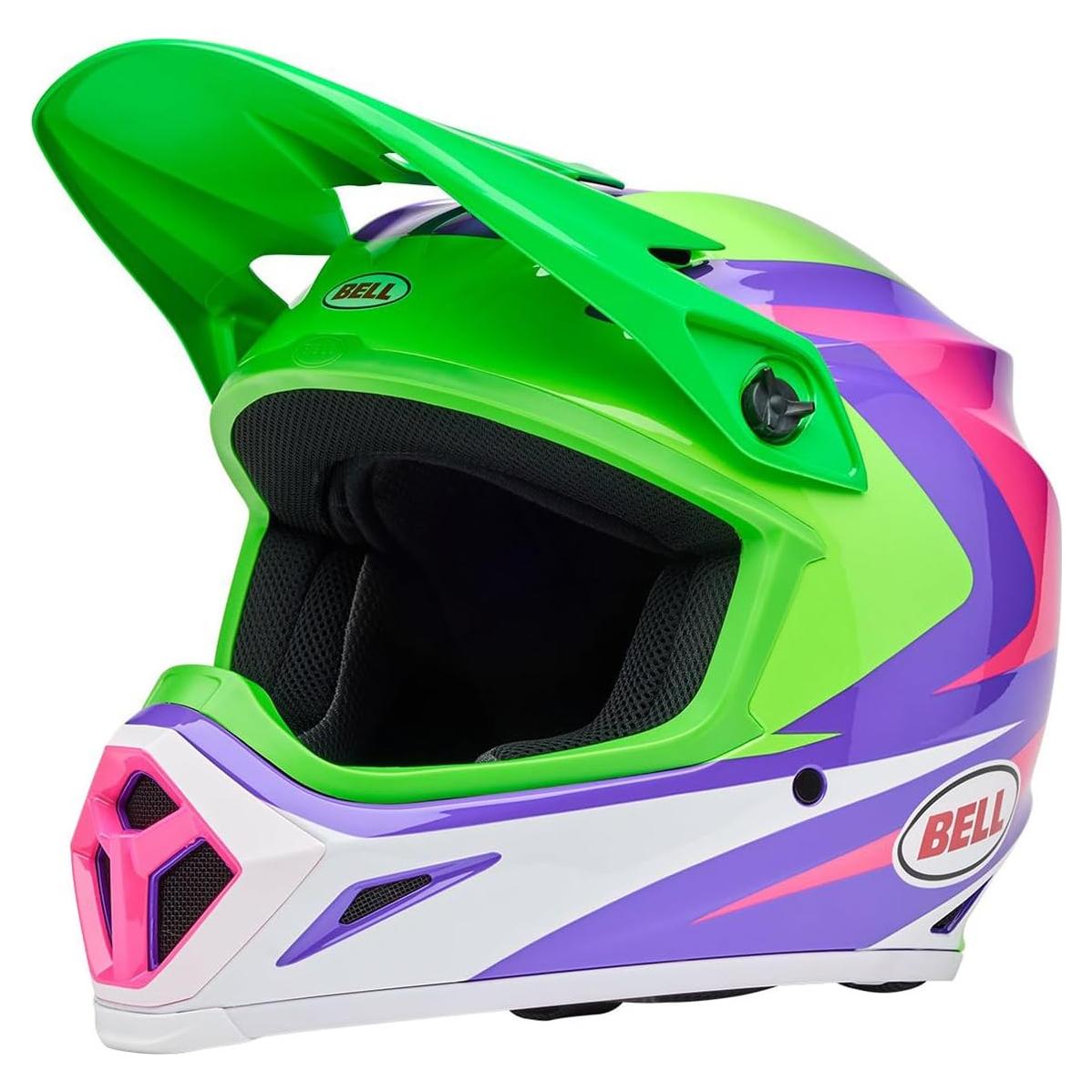 Casco de Motocross BELL MX-9 MIPS Verde Hi-viz Jackal