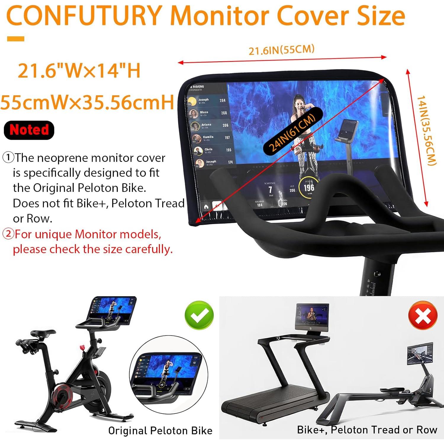 Cubierta de Pantalla Neopreno GRABADO para Bicicleta Peloton+