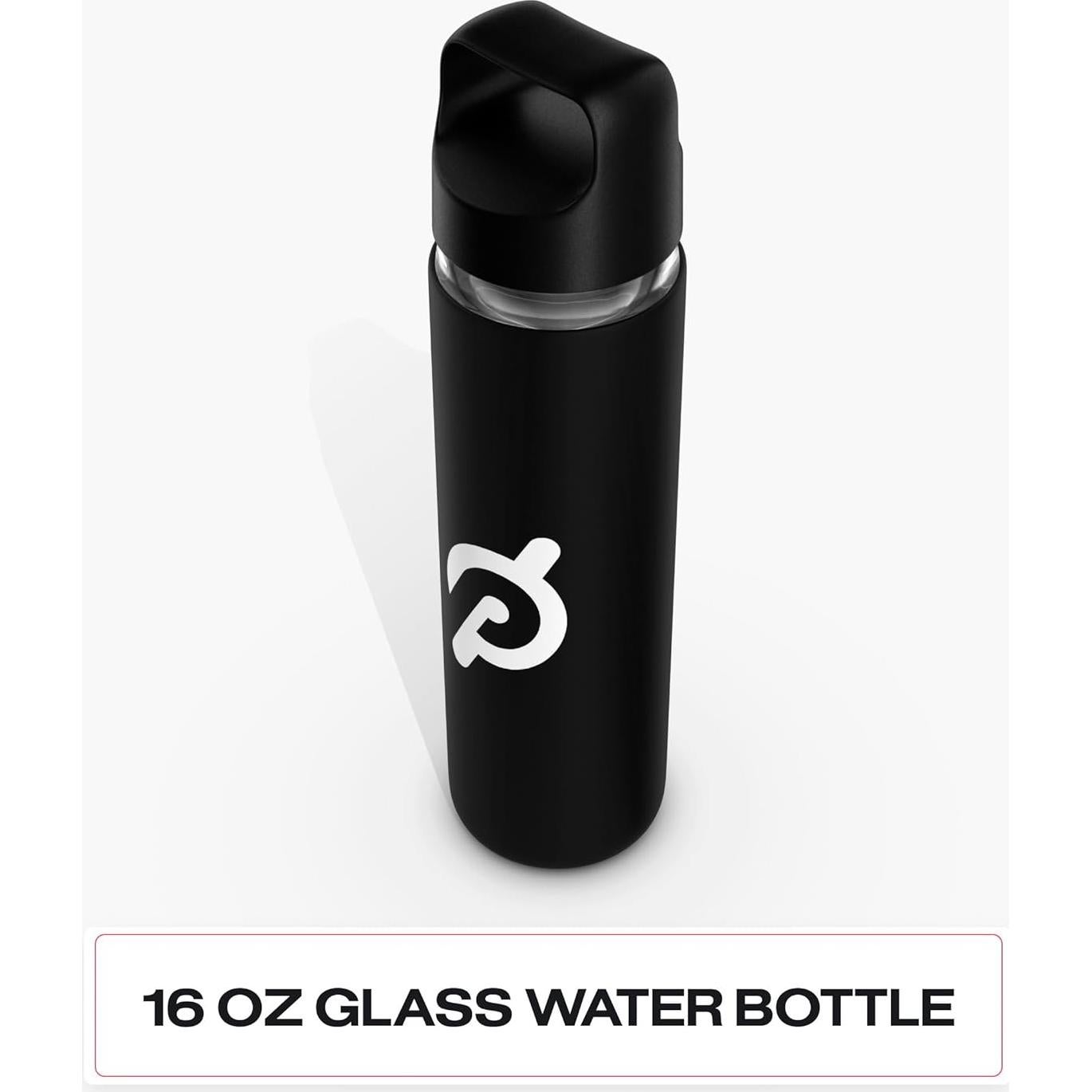 Botella de Agua de Vidrio Peloton 0.47 L con Manga Antideslizante