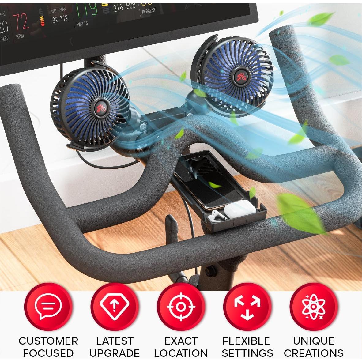 Ventilador Doble Crostice DFAN para Bicicleta Original 220V