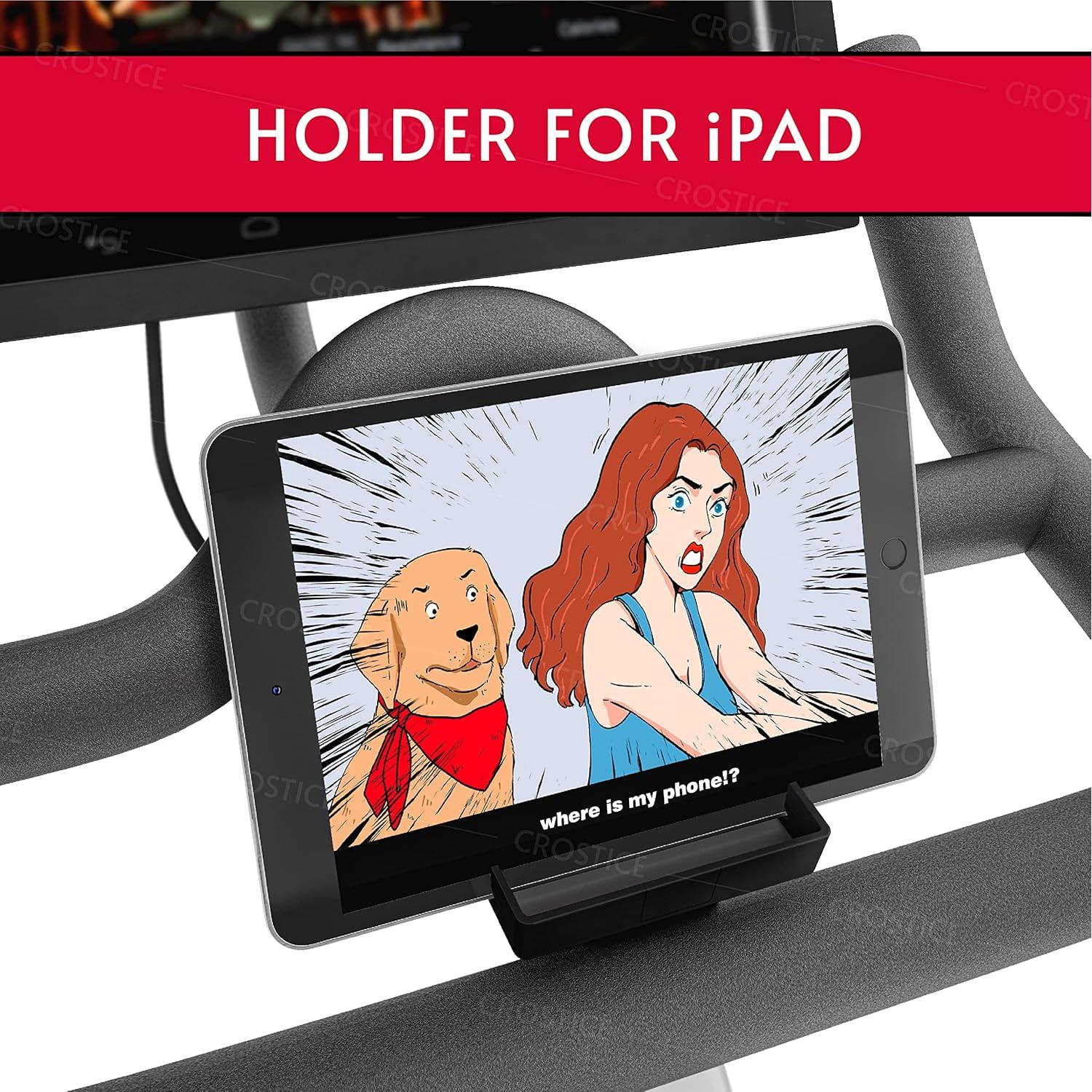 Phone Holder & Tablet Holder Mount Compatible with OG Bike & Bike Plus Accessories, Tablet Stand Compatible with Peloton Row & Tread
