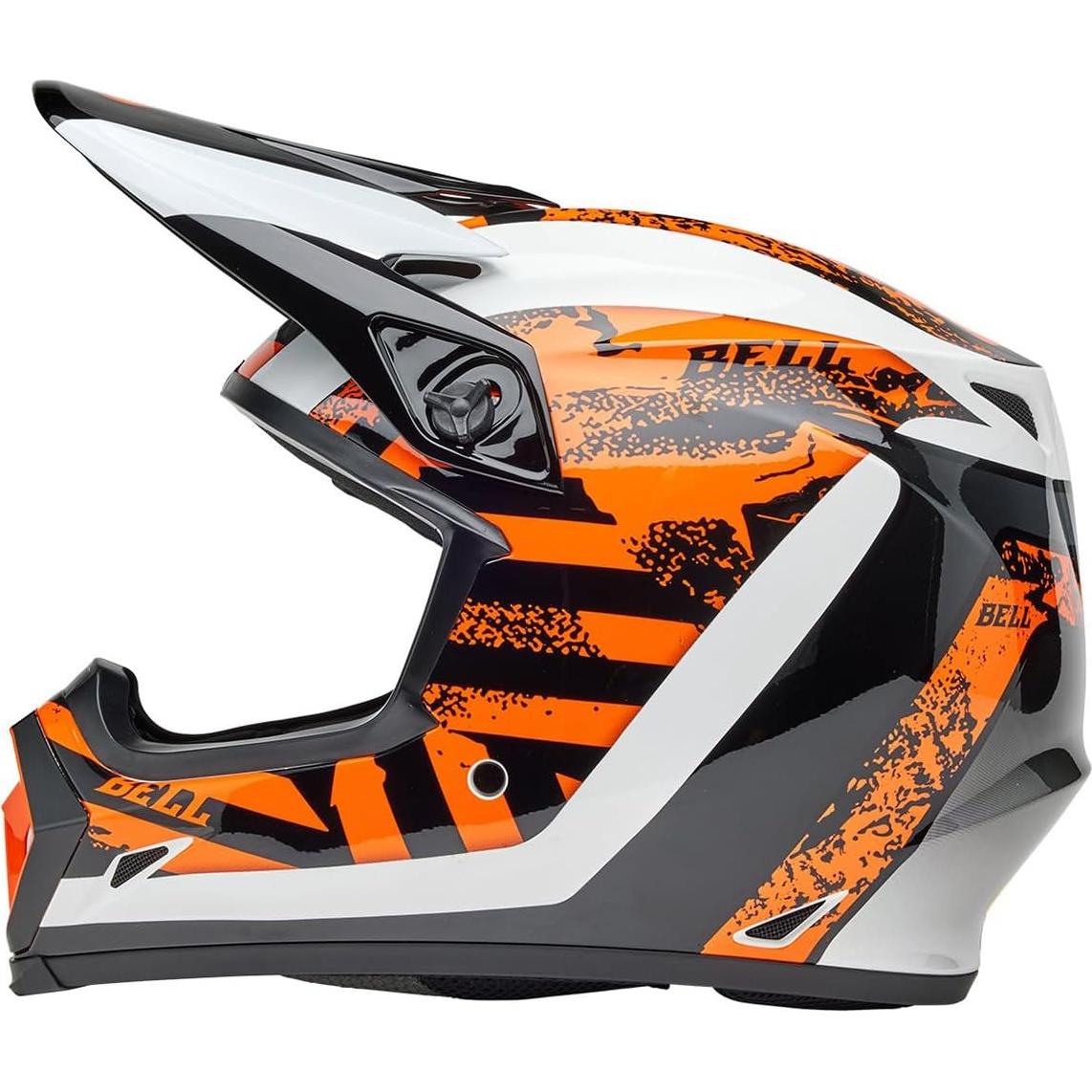 Casco de Motocross BELL MX-9 MIPS Negro/Anaranjado