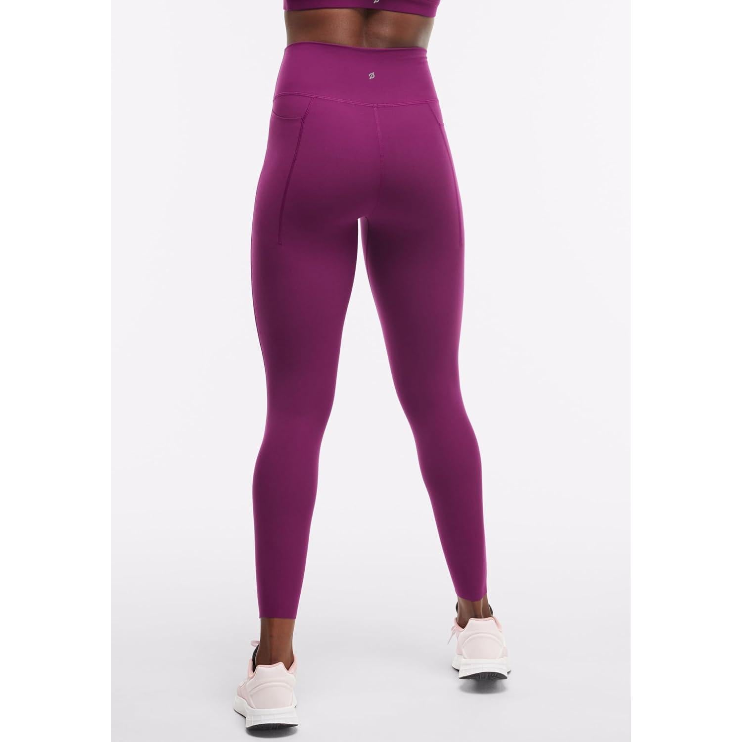 Leggings de Cintura Alta con Bolsillo Peloton Mujer Ciruela