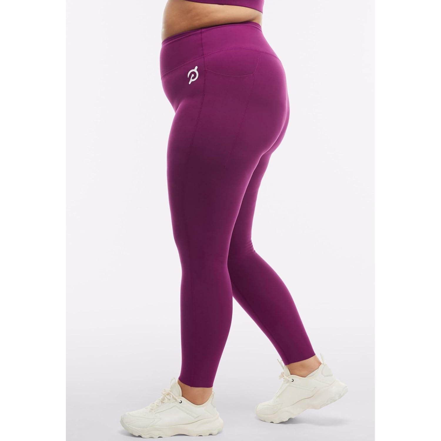 Leggings de Cintura Alta con Bolsillo Peloton Mujer Ciruela