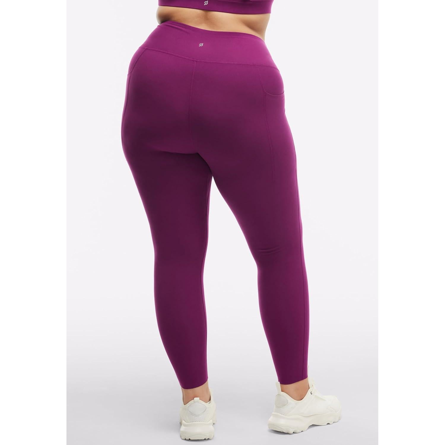 Leggings de Cintura Alta con Bolsillo Peloton Mujer Ciruela