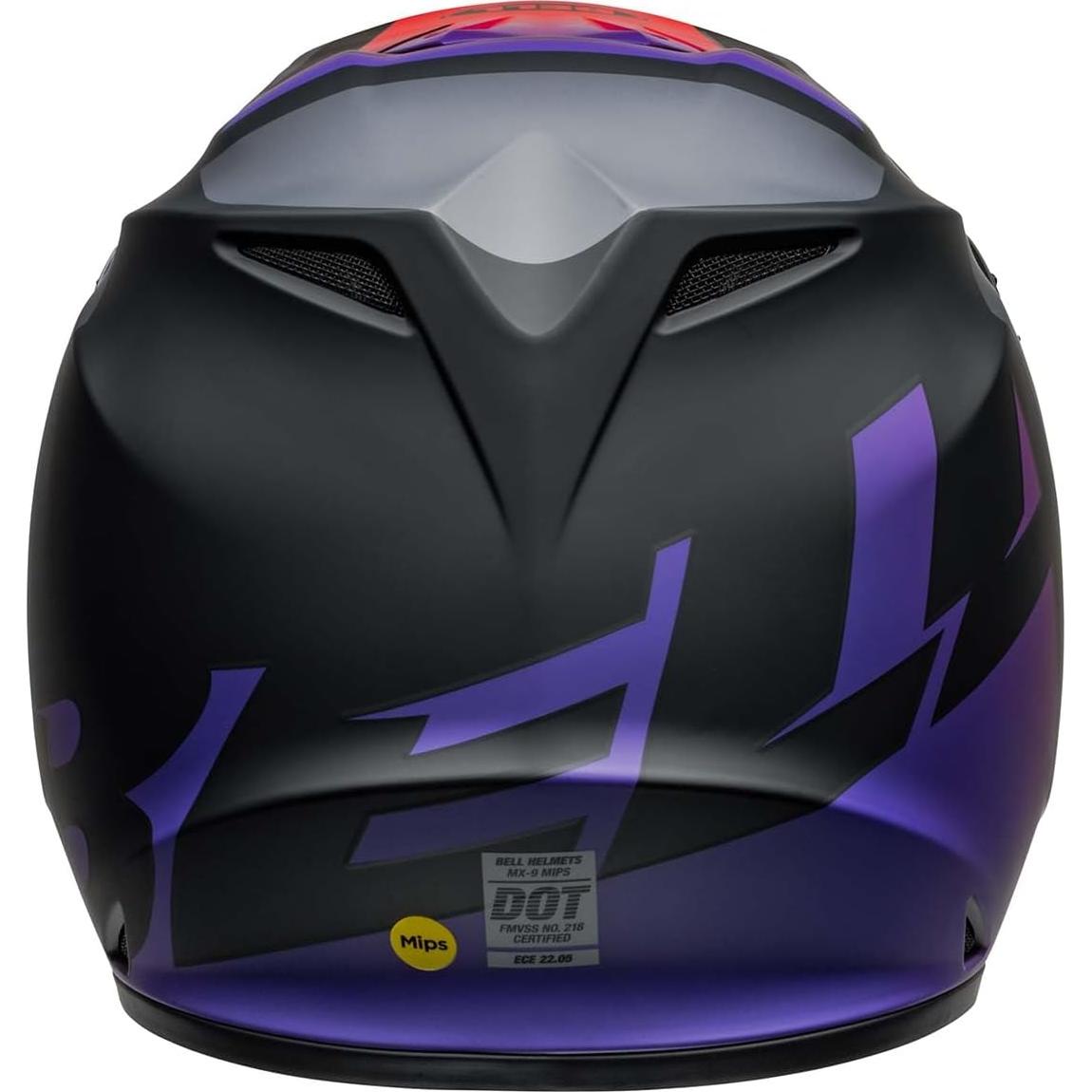 Casco BELL MX-9 MIPS Motocross Unisex X-Large Negro/Rojo