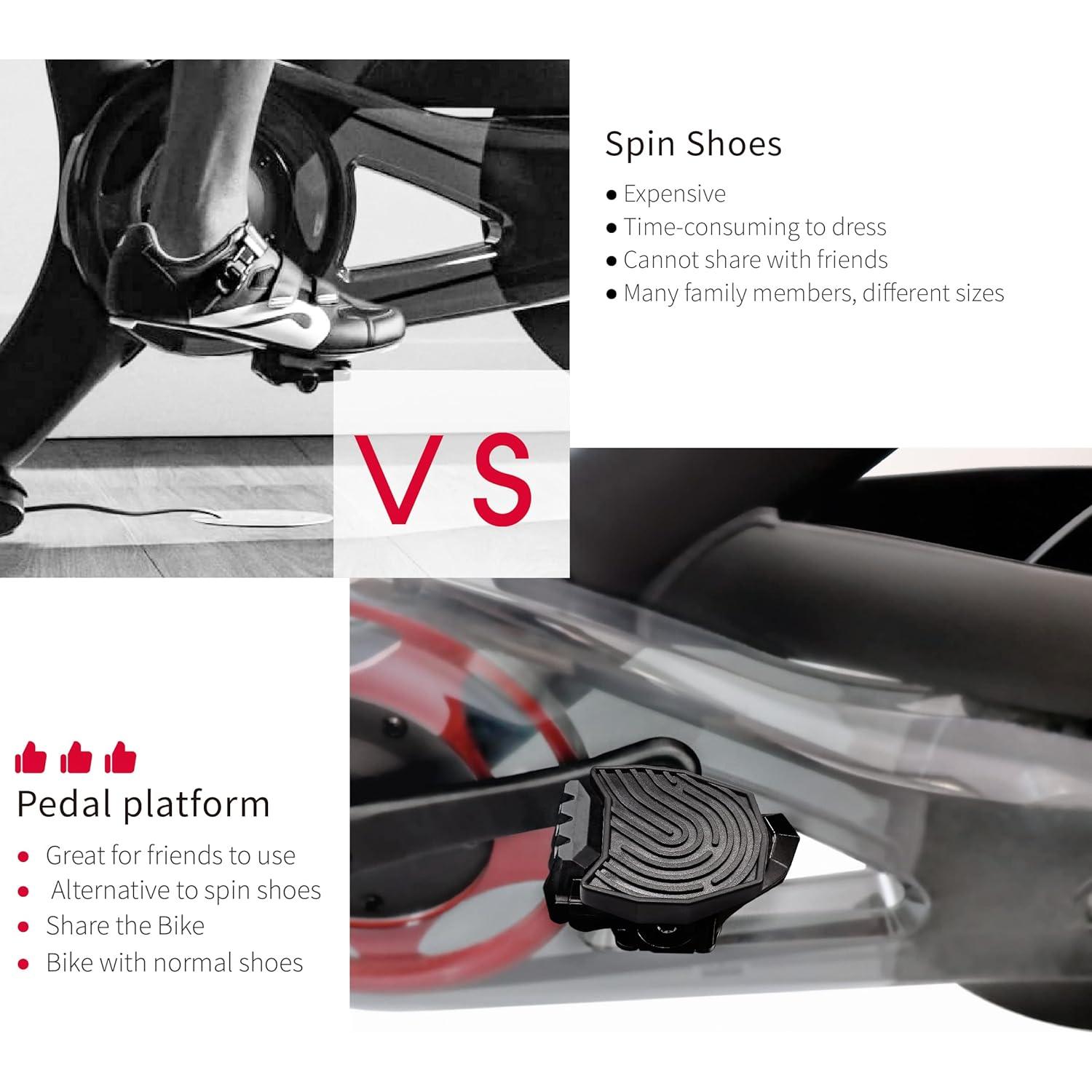 Soporte para Tableta y Pedales Planos para Bicicleta Peloton