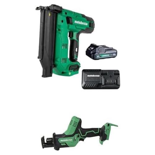 Kit Clavador Inalámbrico Metabo HPT 18V NT1850DG + Sierra CR18DAQ4