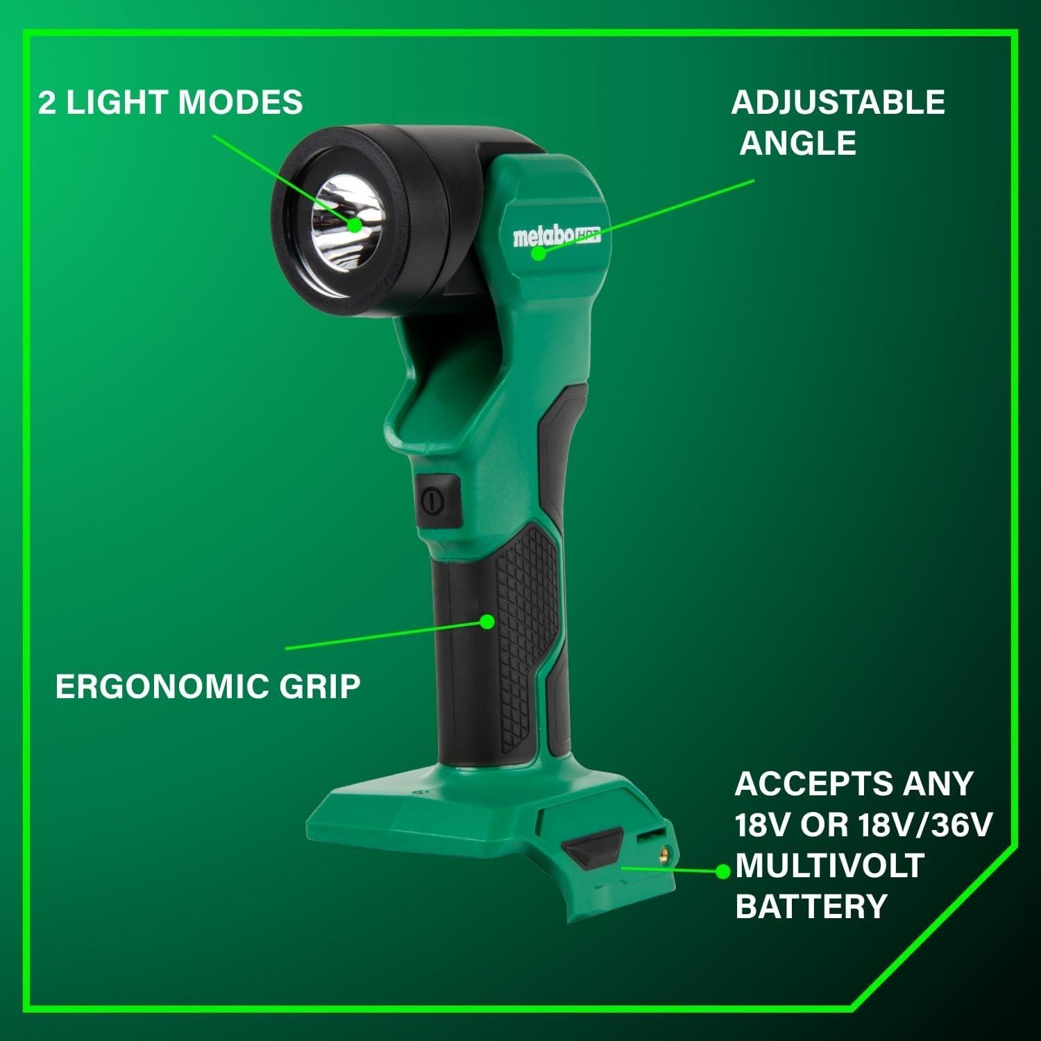 Kit de Taladro Inalámbrico Metabo HPT 18V 4 Piezas con Baterías