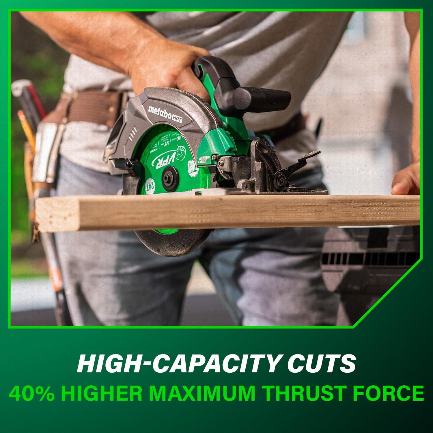 Sierra Circular Inalámbrica Metabo HPT 18V 7-1/4" Alto Torque