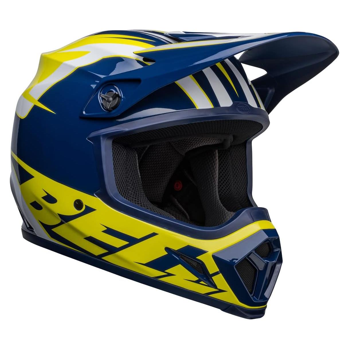 Casco de Motocross BELL MX-9 MIPS Azul/Amarillo XX-Large