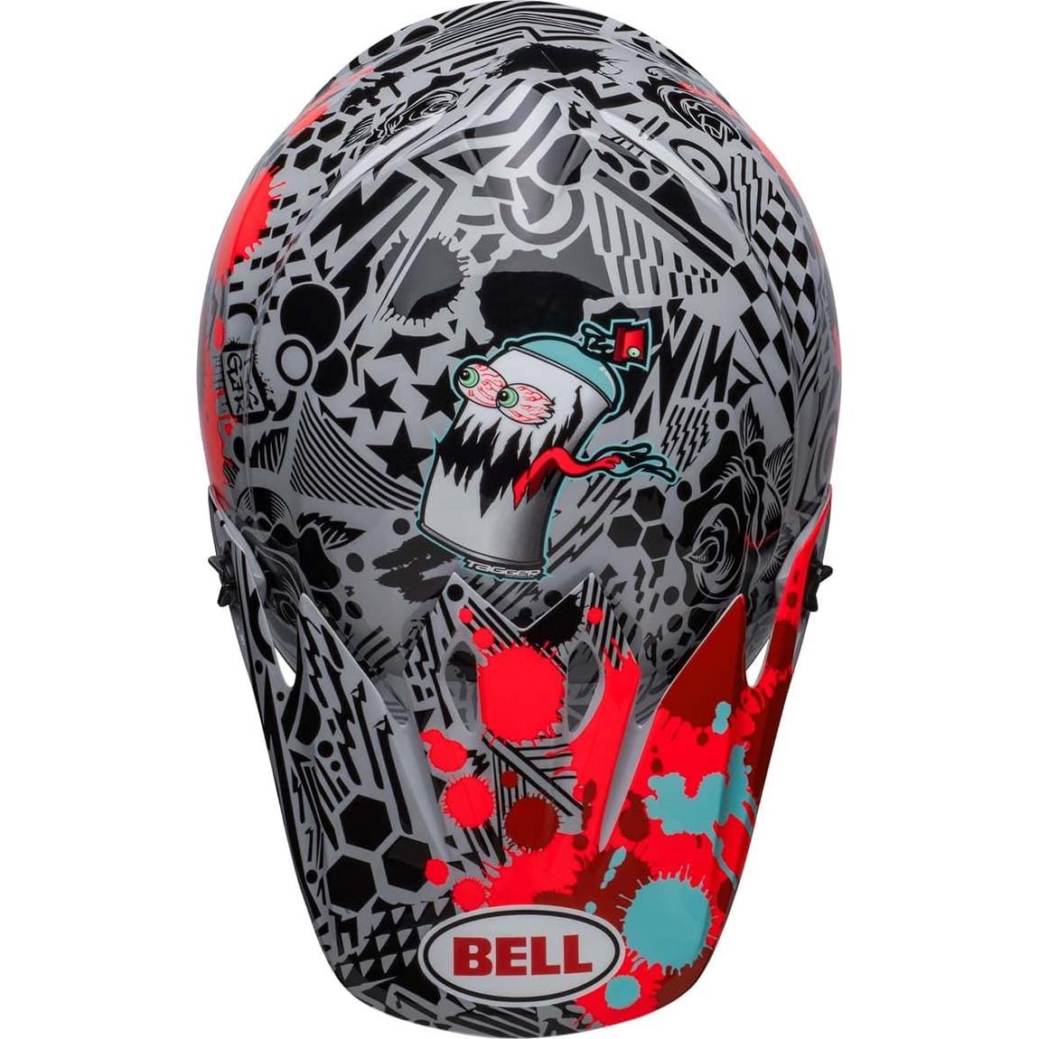 Casco BELL MX-9 MIPS Motocross X-Large Rojo/Gris
